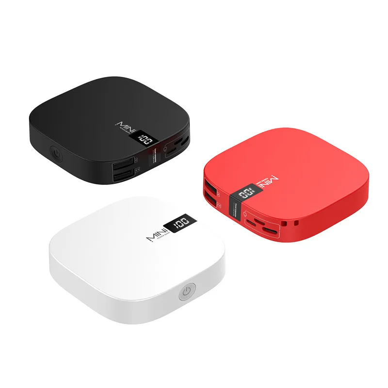 2019 уникальный дизайн 10000 мА/ч Портативный мини Размеры 3 входа двойной USB Выход