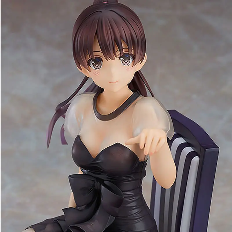 

NECA Action Figure How to Raise a Passerby Girlfriend Black Skirt Chair Kato Megumi Dress Ver. Boxed Sexy Toy Funny Gift