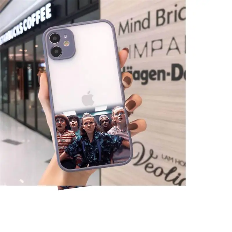 

cosas gratis Stranger things Phone Cases matte transparent For iphone 7 8 11 12 plus mini x xs xr pro max luxury brand cover
