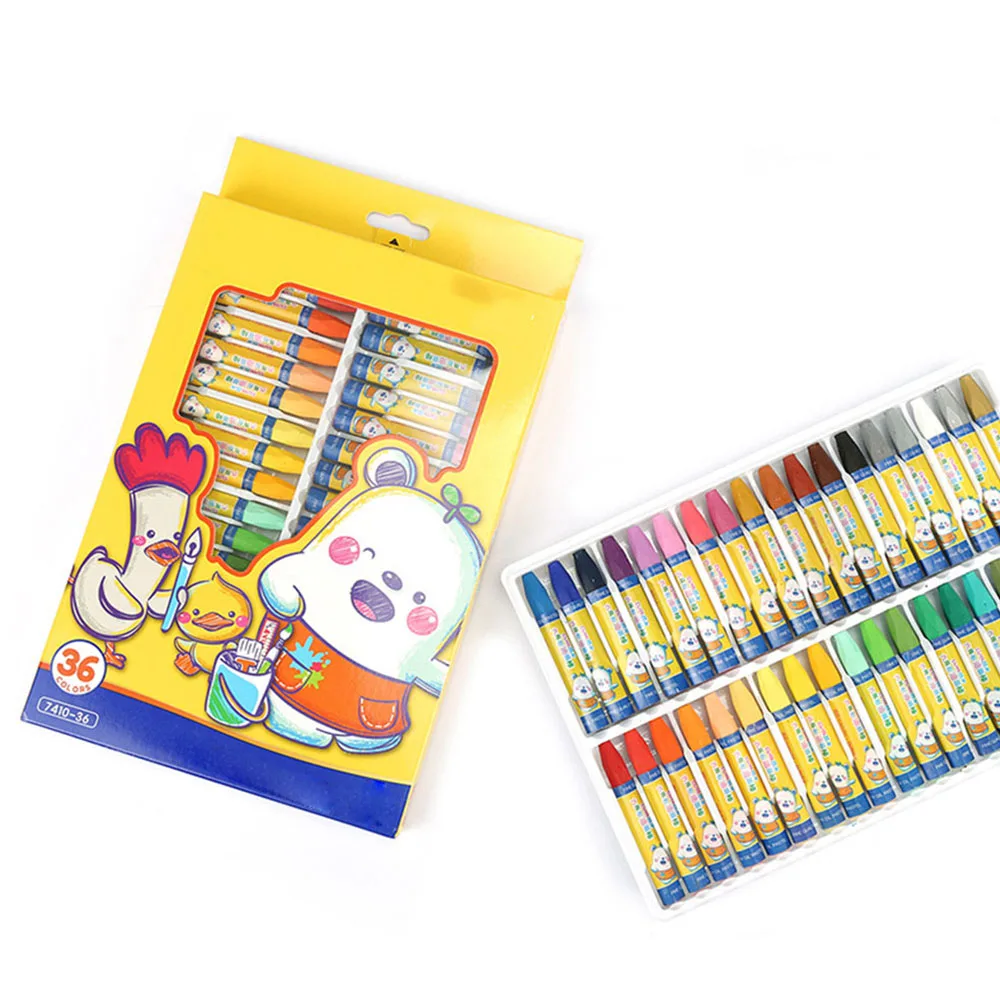 

36 Colors Wax Crayon Kids Oil Painting Stick Candy Color Oil Pastel Crayon Child Safety Non-toxic Pastel