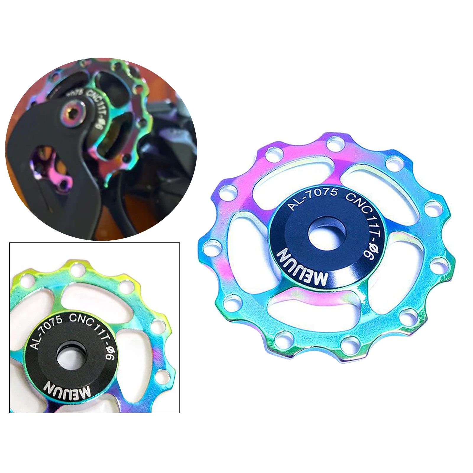 

11T/13T Алюминиевый герметичный подшипник Jockey, направляющий ролик для велосипеда, задний переключатель передач (многоцветный)