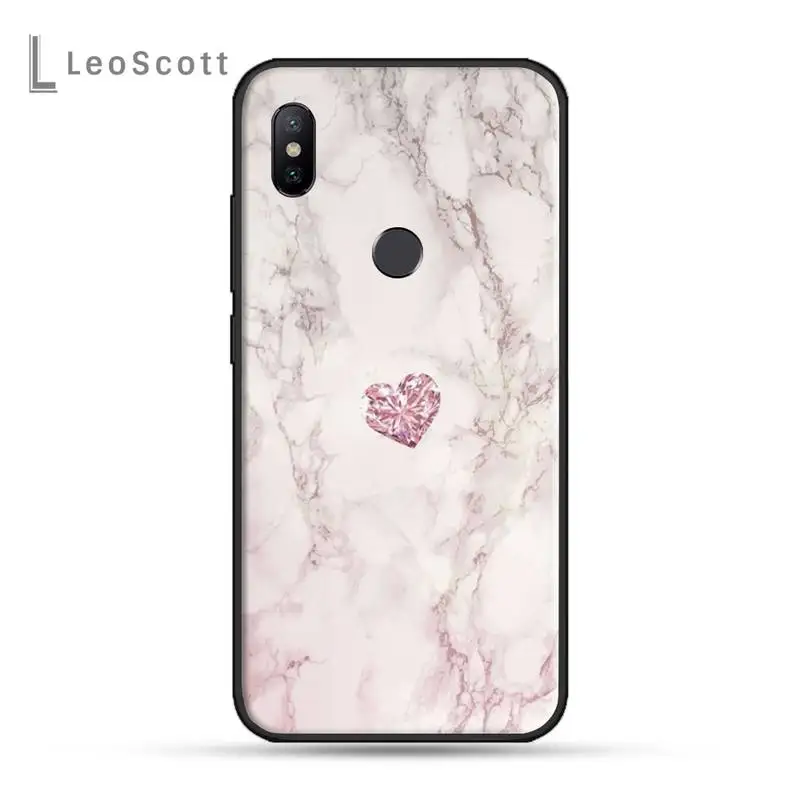 

Glitter Marble Love heart Phone Case For Xiaomi Redmi note 7 8 9 t k30 max3 9 s 10 pro lite