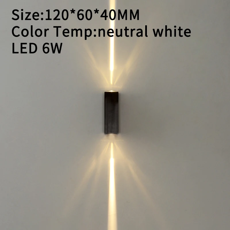 Вверх и вниз водонепроницаемый светодиодный настенный светильник наружный