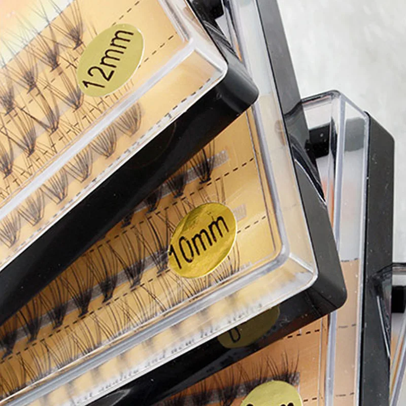 Natural Individual Eye Lashes Extension Soft 60 Bundles False Eyelashes Extensions Black Strip Lash | Красота и здоровье