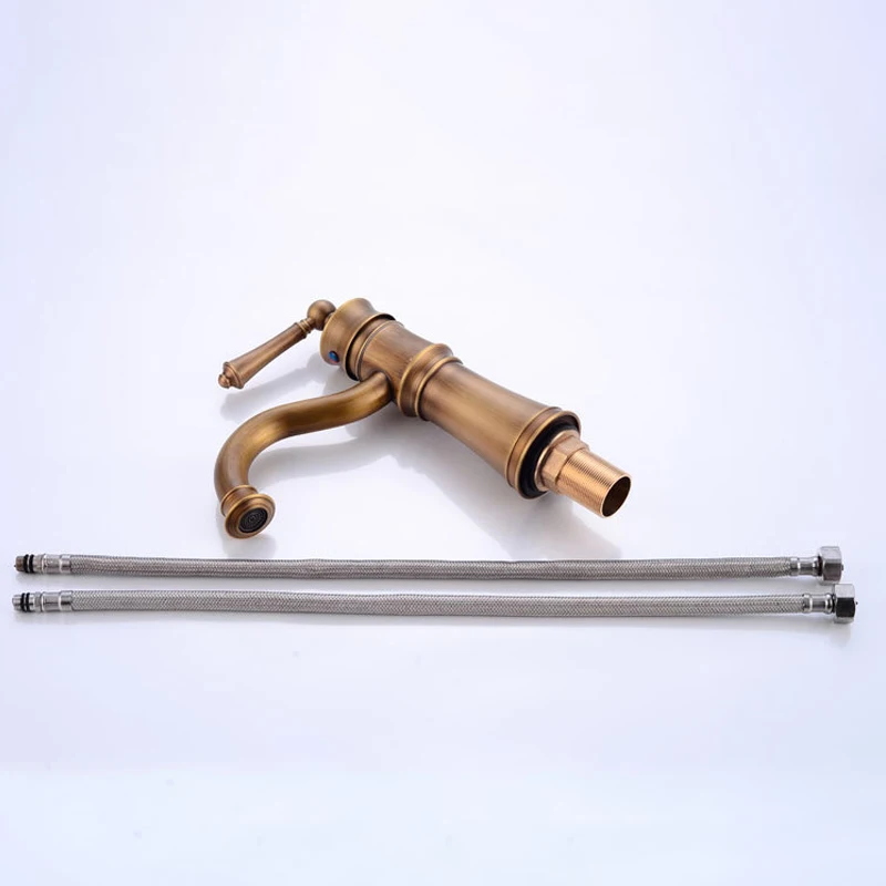 Винтажные Золотые Смесители для ванной комнаты роскошный кран с креплением на