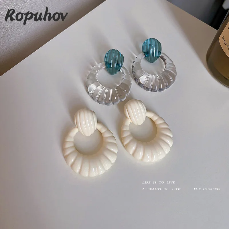 Серьги-гвоздики в корейском ретро-стиле с кристаллами | Украшения и аксессуары