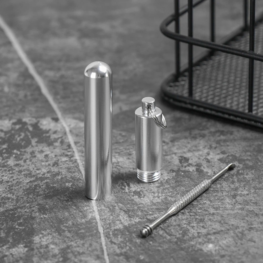 1 шт. переносной титановый сплав зубочистка Ушная ложка бутылка