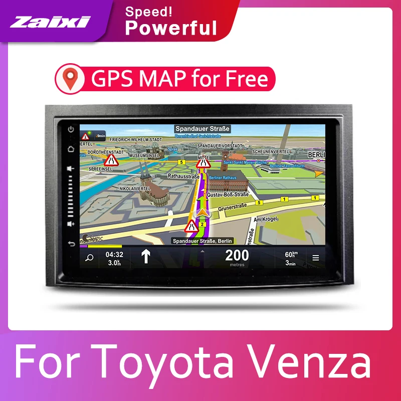 ZaiXi 2din автомобильный мультимедийный Android Автомагнитола для Toyota Venza 2008 ~ 2017 Bluetooth WiFi