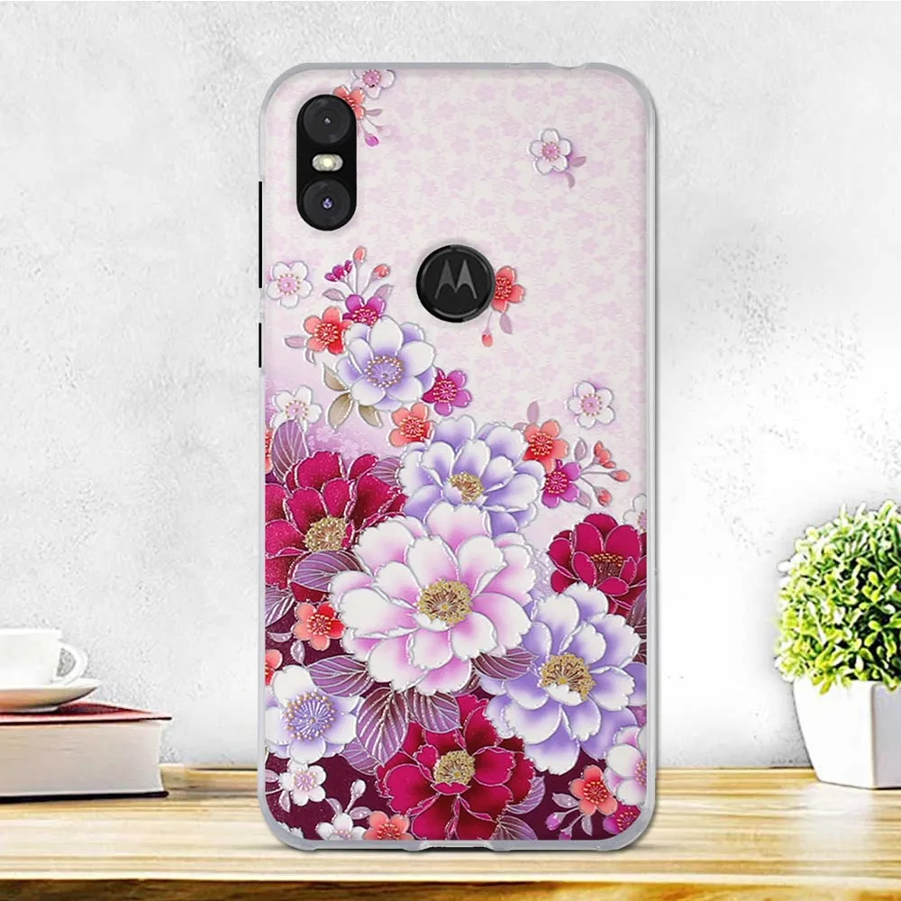 Чехол для Motorola One, силиконовый мягкий ТПУ чехол для мобильного телефона, милый бампер, черный чехол для Fundas Moto P30 Play, чехол для телефона