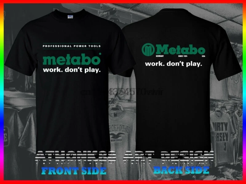 Футболка METaBO WORK DONT PaLY футболка PROFESSIONaL POWER TOOLS|Мужские футболки| |