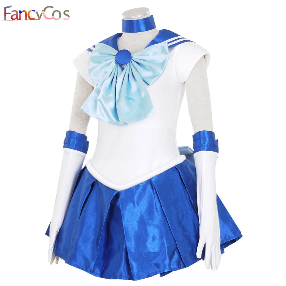 Аниме SM ами Мизуно в морском стиле платье ртутного цвета для взрослых и детей