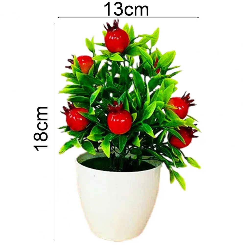 Artificial Fruit Bonsai Mini Orange Pomegranate Tree Decor Small Tree Pot Plants Plastic Courtyard Simulated Plants Bonsai images - 6