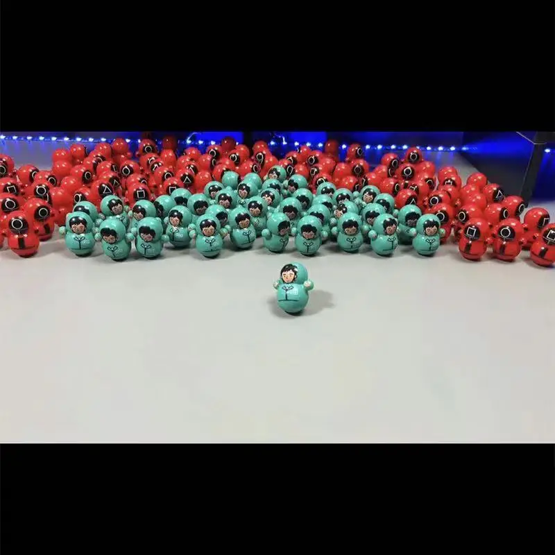 

100 шт. игра «кальмар», мини-мультяшная настольная игрушка для дома, качели, снимает стресс, расслабляющий подарок, набор украшений для рабоче...