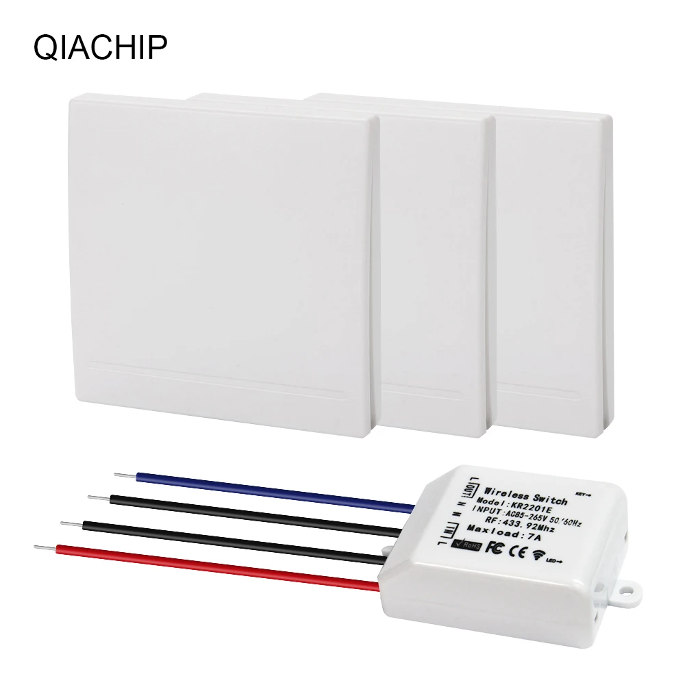 Беспроводной дистанционный выключатель для светодиодной лампы 433 МГц 110 В