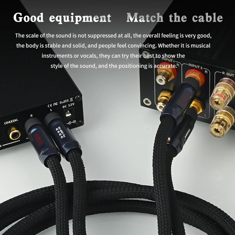 XangsanXS-1101Ag 4N 99.99% Серебряный провод с сердечником аудиокабель RCA кабель звуковая