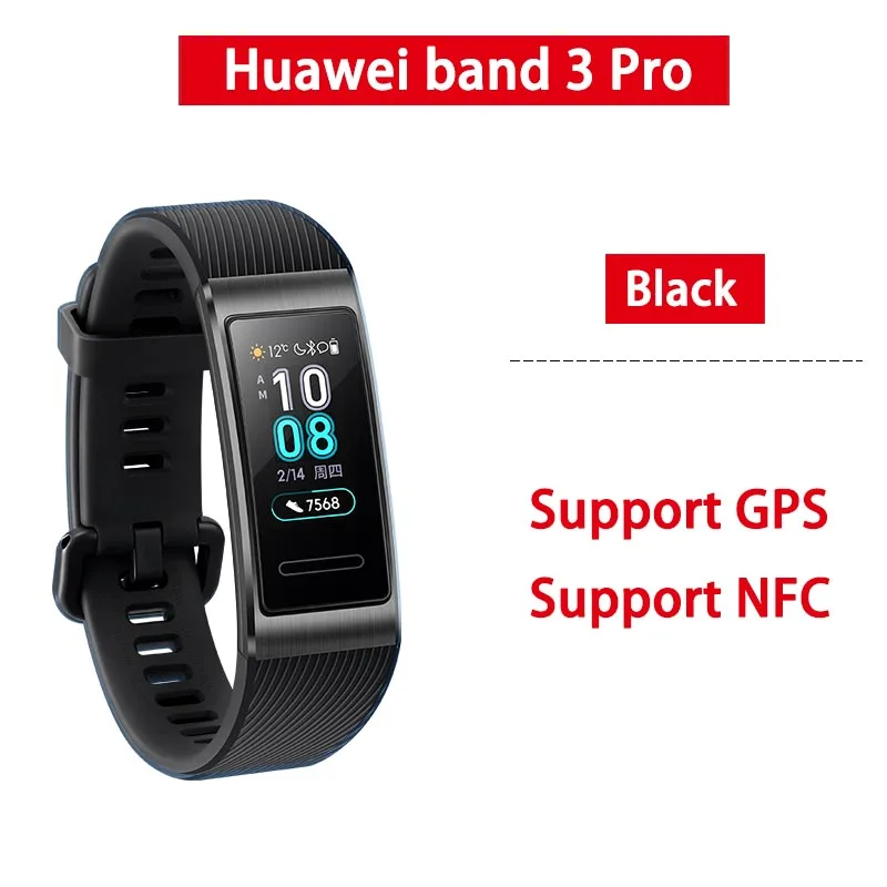 huaweiband 3pro back Браслет huawei Band 3 Pro B29, фитнес-трекер, умный Браслет, 0,95 дюймов, сенсорный экран, для плавания, монитор сердечного ритма, водонепроницаемый, Bluetooth - Цвет: huaweiband 3pro back