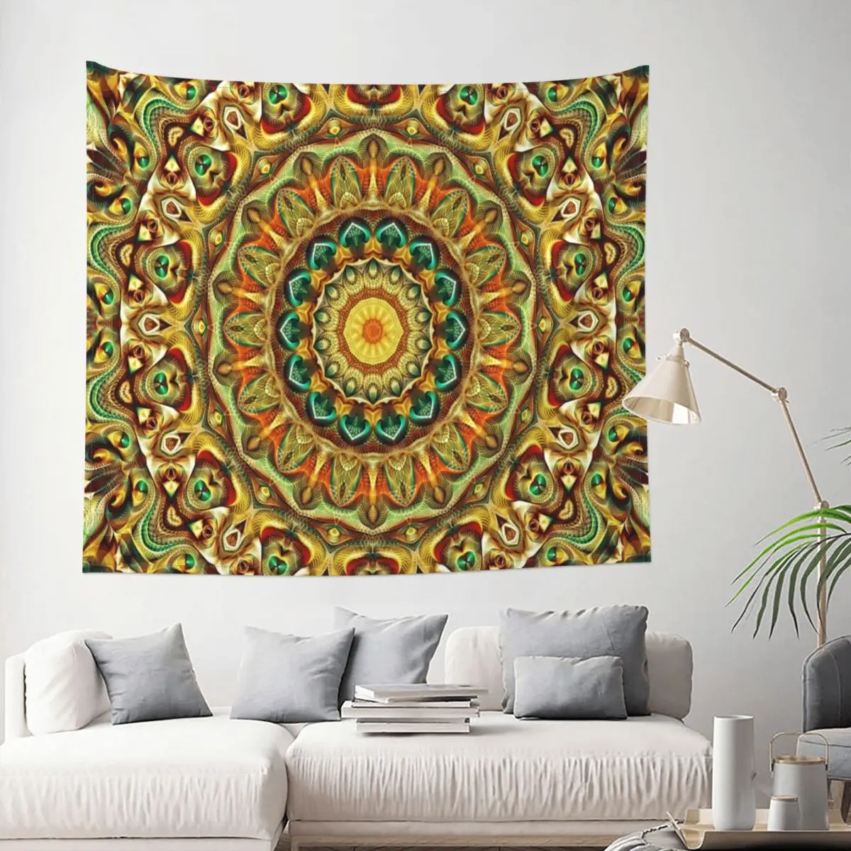 

Tapestry Flower Of Life Mandala Boho Sacred Decor Wall Room Home Decoration Hanging Bedroom Kawaii Pattern Style