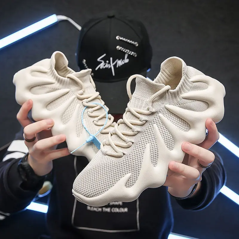 

Octopus men's shoes 2021 new summer men's sneakers fashion Korean casual socks mouth men's shoes
