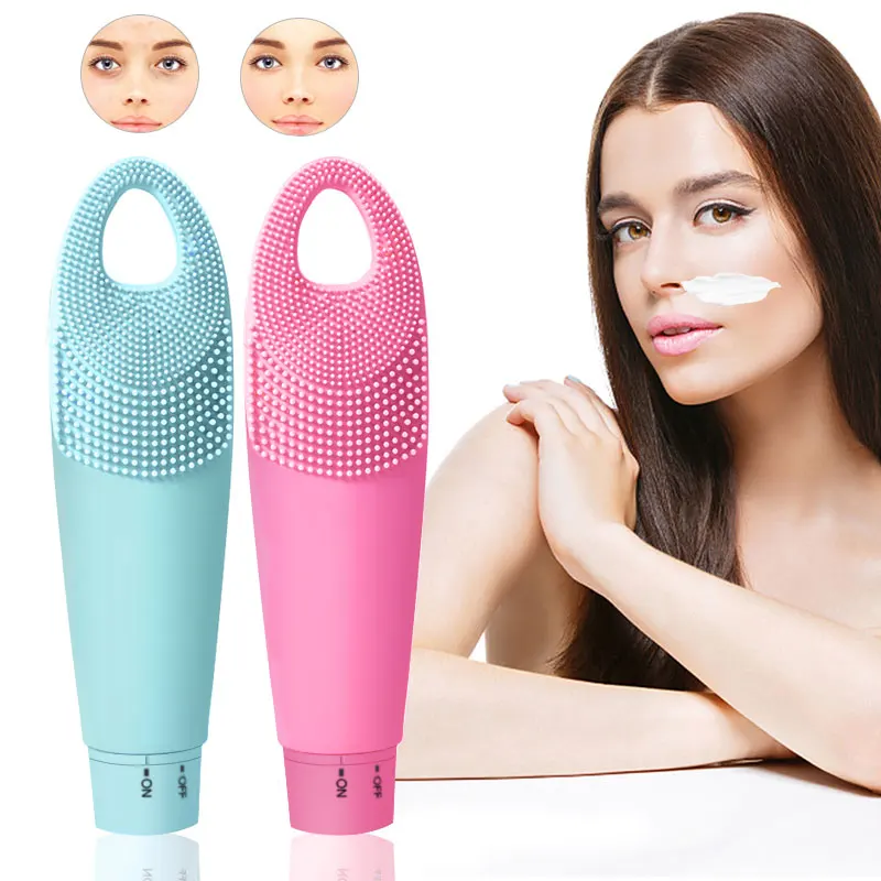 Электрический водонепроницаемый силиконовый инструмент для очищения лица