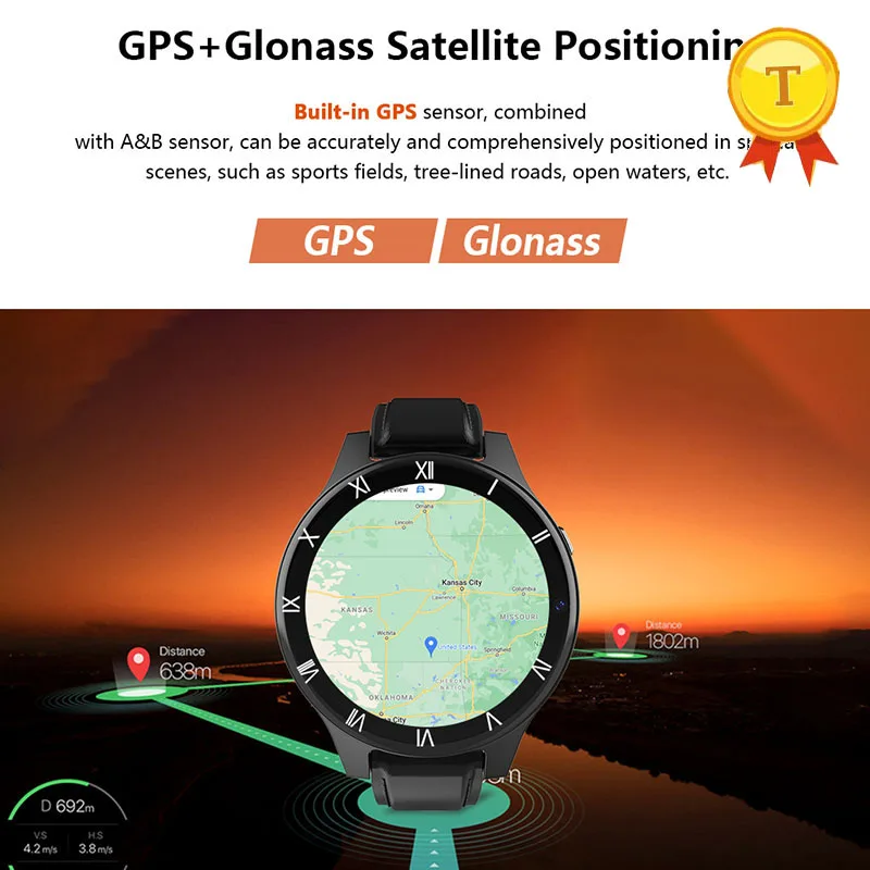 

2021 real IP68 5ATM Waterproof 4G LTE gps wifi Smart Watch Phone men swimming Answer/Dial Call 450*450 Android 7.1.1 Smartwatch