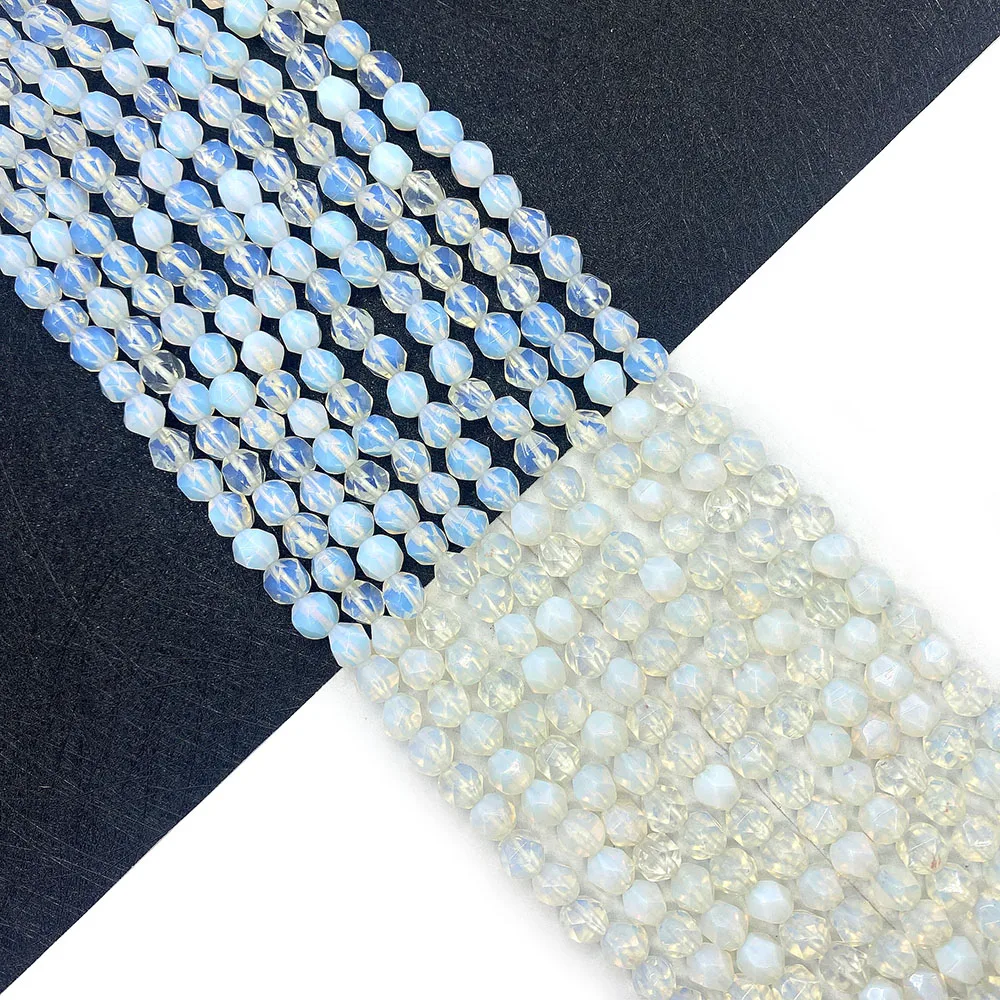 

Natural Stone Faceted Opal Beads 6/8/10 Mm Suitable for Jewelry DIY Making Beaded Jewelry Making Accessories Gifts