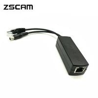 zscam gigabit active poe splitter power over ethernet ieee 802 3afat 48v to 12v 1a 2a 10100 mbps for cctv security ip camera
