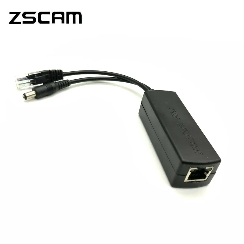 ZSCAM Gigabit активный сплиттер PoE Мощность Over Ethernet IEEE 802.3AF/48V-12V 1A-2A 10/100 Мбит/с на CCTV