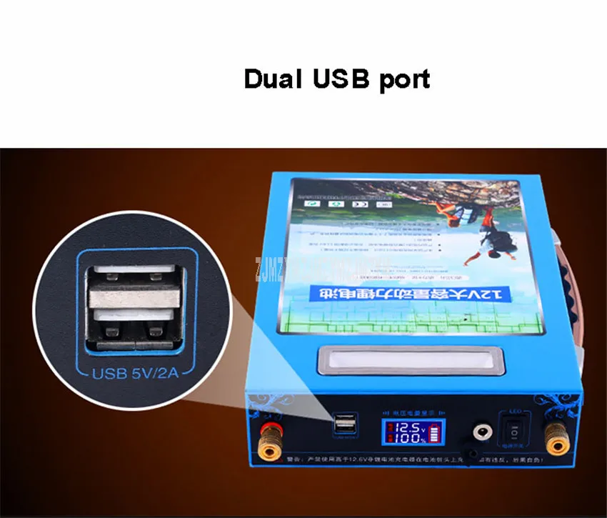 12V 220Ah/300Ah литиевая батарея легкая большая емкость двойной USB порт с светодиодный подсветкой для динамика портативный источник питания