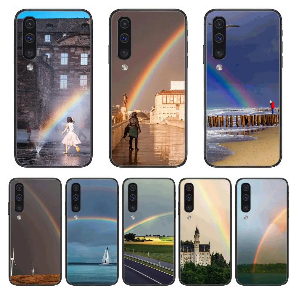 Красивый Радужный природный пейзаж чехол для телефона Корпус Samsung Galaxy A 3 5 6 7 8 9 E 2018
