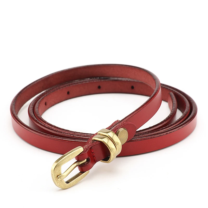 

Women Genuine Leather Belt Ladies Belt Dress Thin Belt Vintage Fashion Female belt Designer Woman Leather Belts Decoration