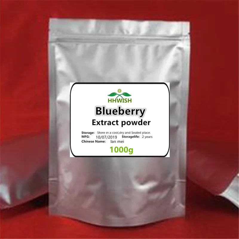 50 г-1000 г Высококачественный чистый натуральный порошок экстракта черники Lan Mei