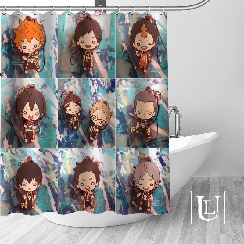 Haikyuu на заказ! Занавеска для душа большого размера водонепроницаемая занавеска
