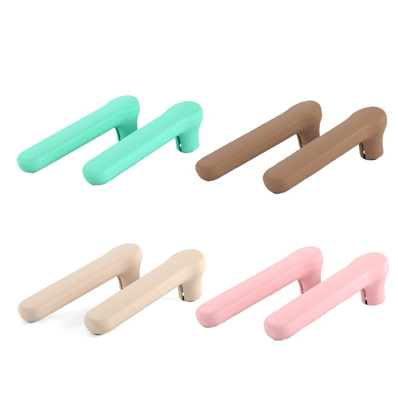 

2 Pcs Door Handle Sleeves Protector Home Protection Anti-collision Silicone Doorknob Handle Protective Cover Baby Safety