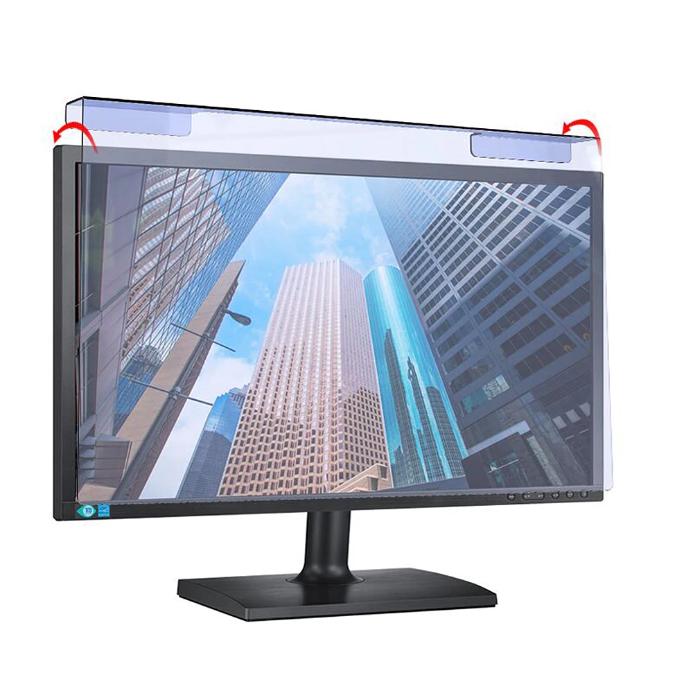 hanging blue light blocking screen protector high transmittance anti uv eye protection film for 26 27 desktop monitor free global shipping