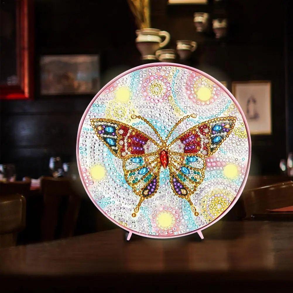 DIY алмазная живопись ночной Светильник 5D настенный декоративный светильник s для
