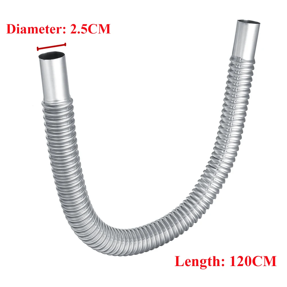 120 см выхлопная труба из нержавеющей стали для автомобиля шланг вентиляционного