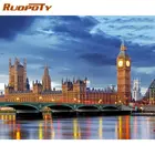 RUOPOTY городской порт пейзаж Diy живопись по номерам для взрослых настенное искусство Раскраска по номерам Diy домашние декорации акриловый подарок