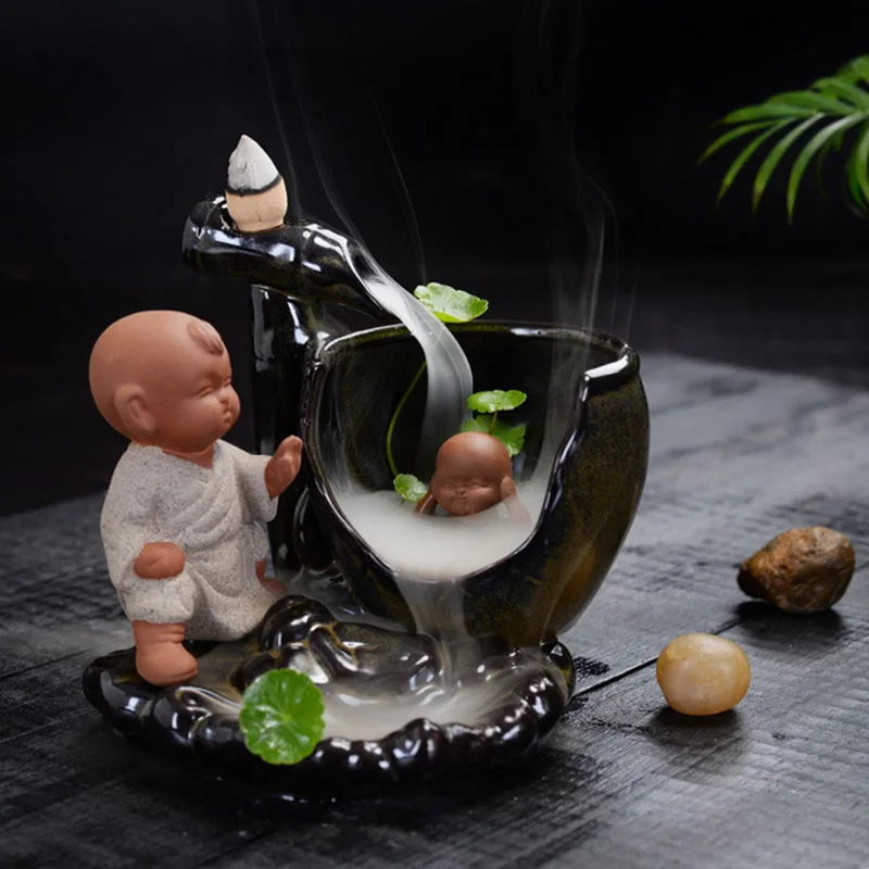 

Керамическая горелка для ароматерапии с водопадом Сима Гуан