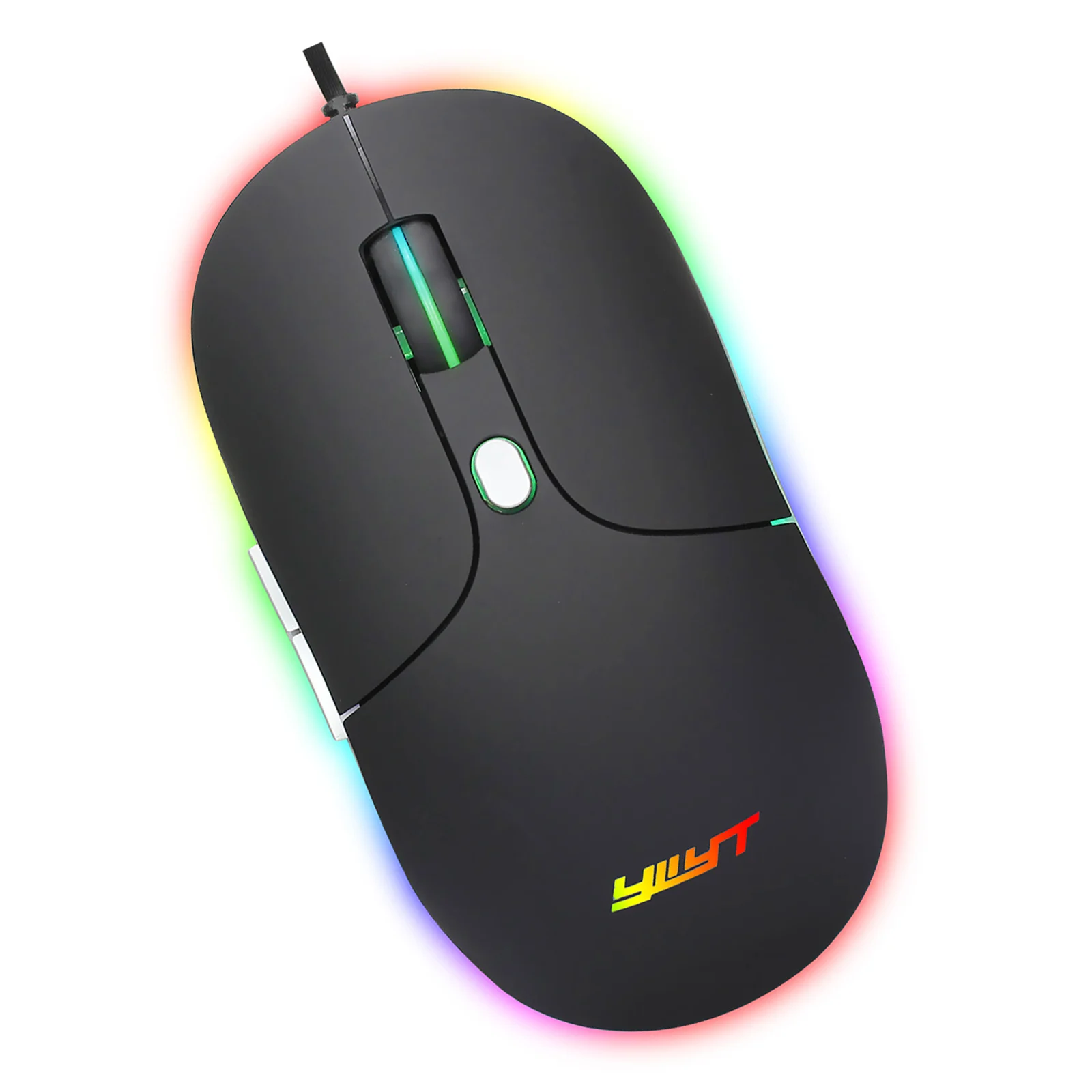 

Black USB RGB Wired Gaming Mouse 3200 DPI Mice Programmable,Plug and Play, Easy to Use Black