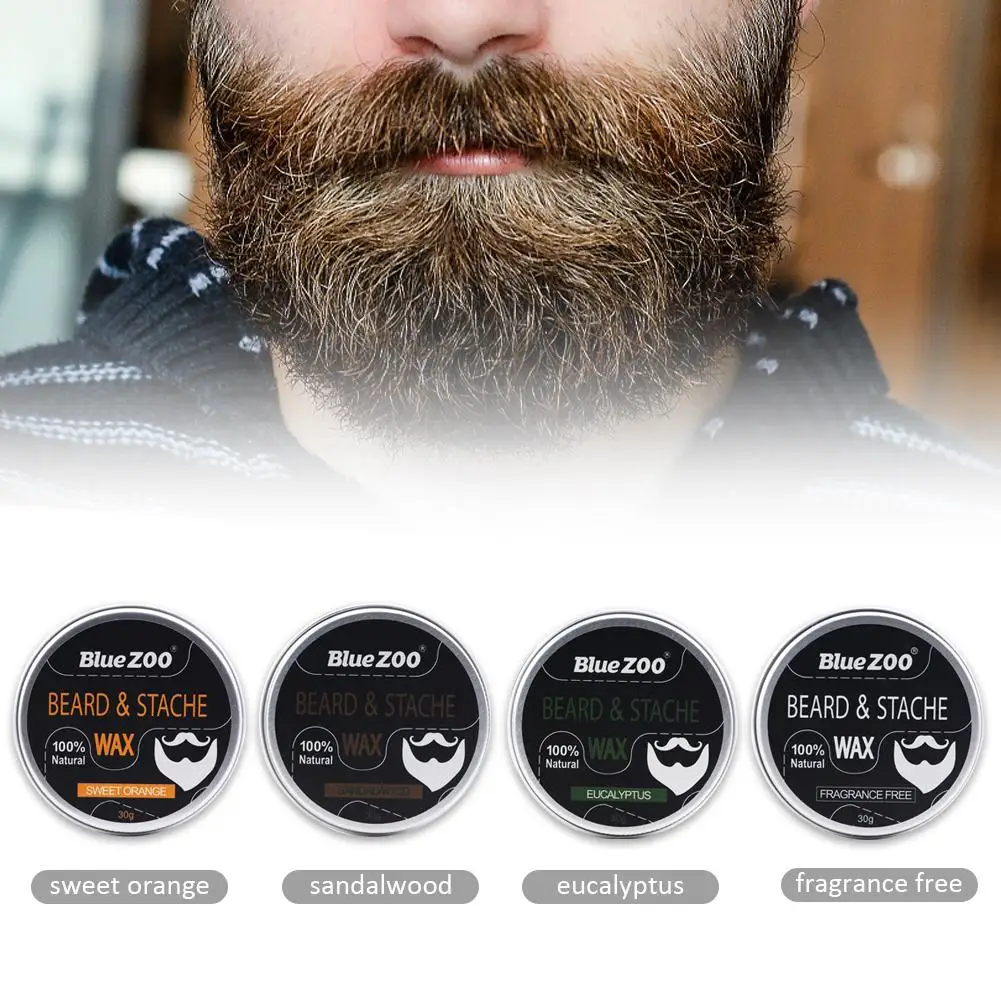 Buy NEW 100% Organic Natural Beard Care Wax Balm Men Styling Moisturizing Effect Conditioner Dropshopping on