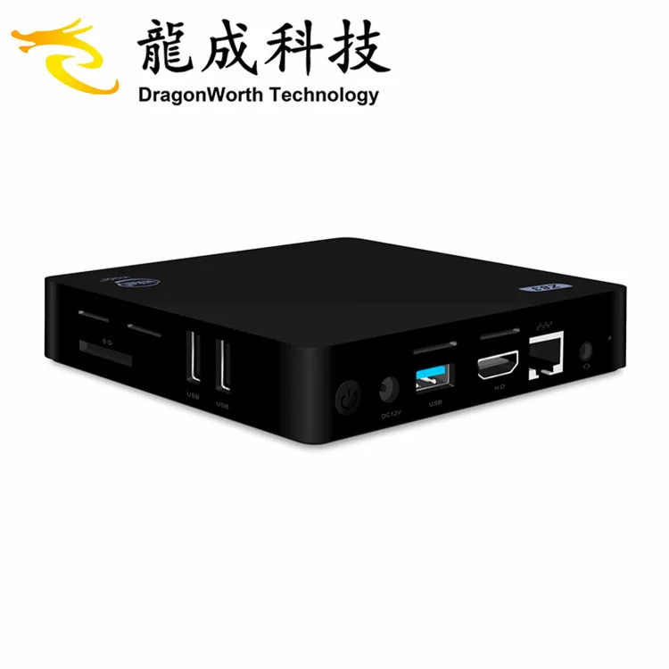 Wifi tv win 10 Мини ПК z83II z8350 2G 32G smart box с спутниковым приемником черная