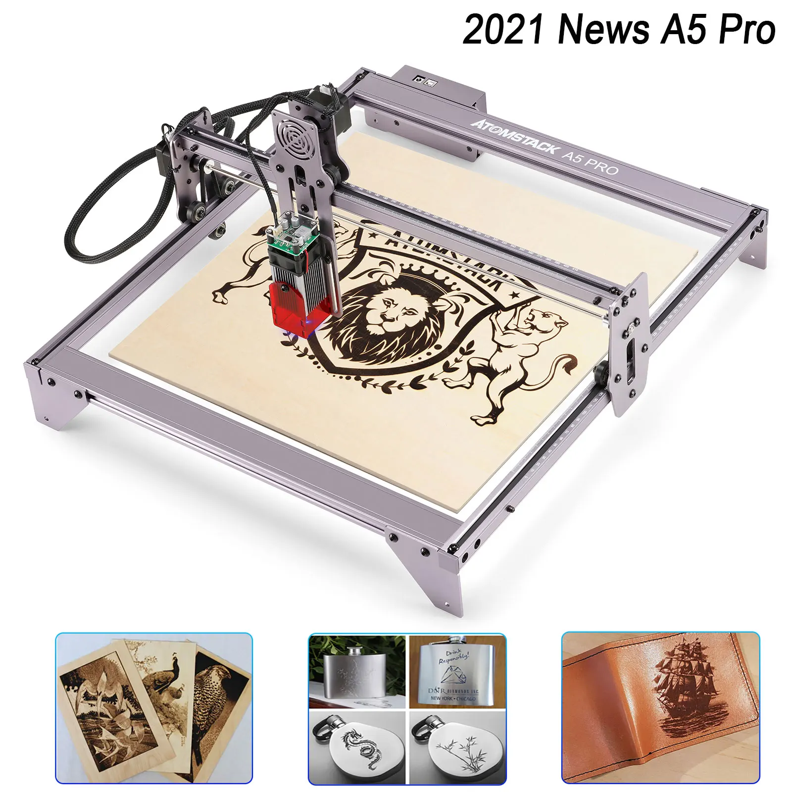 

Laser Engraver Cutting Machine ATOMSTACK A5 Pro 40W Ultra-Fine Focal Area Mini Desktop CNC Router Engraving Metal Wood Cutter