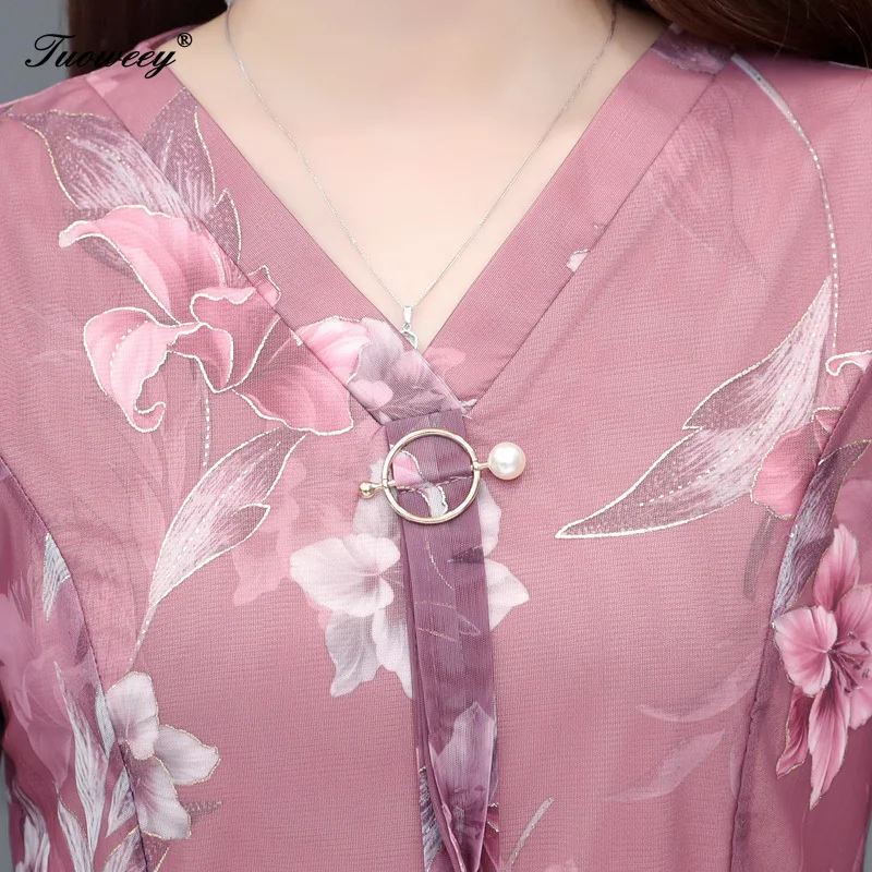 

2020 Fashion Summer Blouses Women Shirts Plus Size Floral Tops Ladies Short Sleeve Chiffon Blusas Feminina Ruffled Blouse Mujer