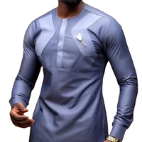 african clothes for men 2021 new arrival summer african men long sleeve o neck plus size shirts m 4xl