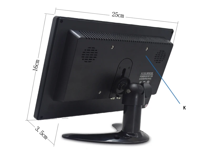10,1 дюймов ЖК-монитор для автомобиля Mp5 плеер цветной экран Ps3 Ps4 Xbox Pc игровая камера заднего вида Hd Hdmi Vga Авто Электроника hd