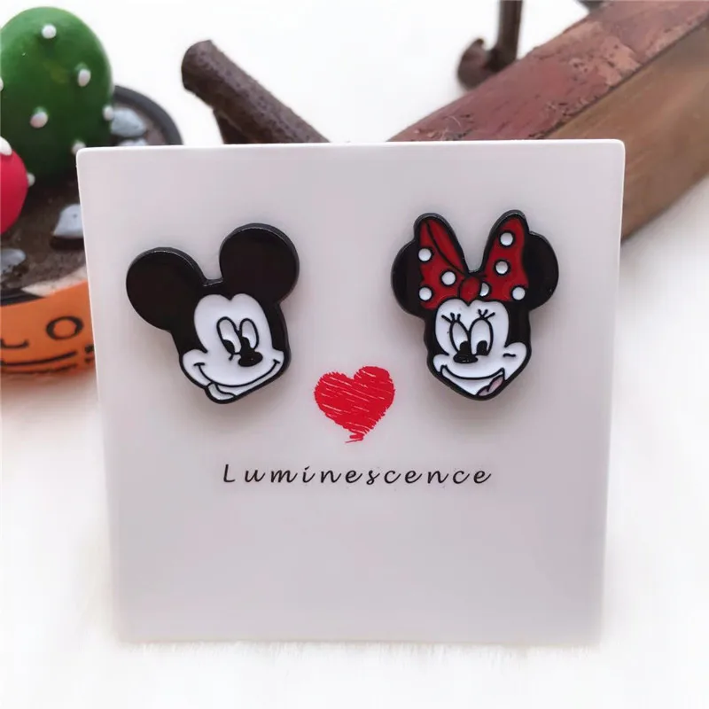 Женские и детские серьги-гвоздики EUPNHY эмалированные серьги в стиле аниме