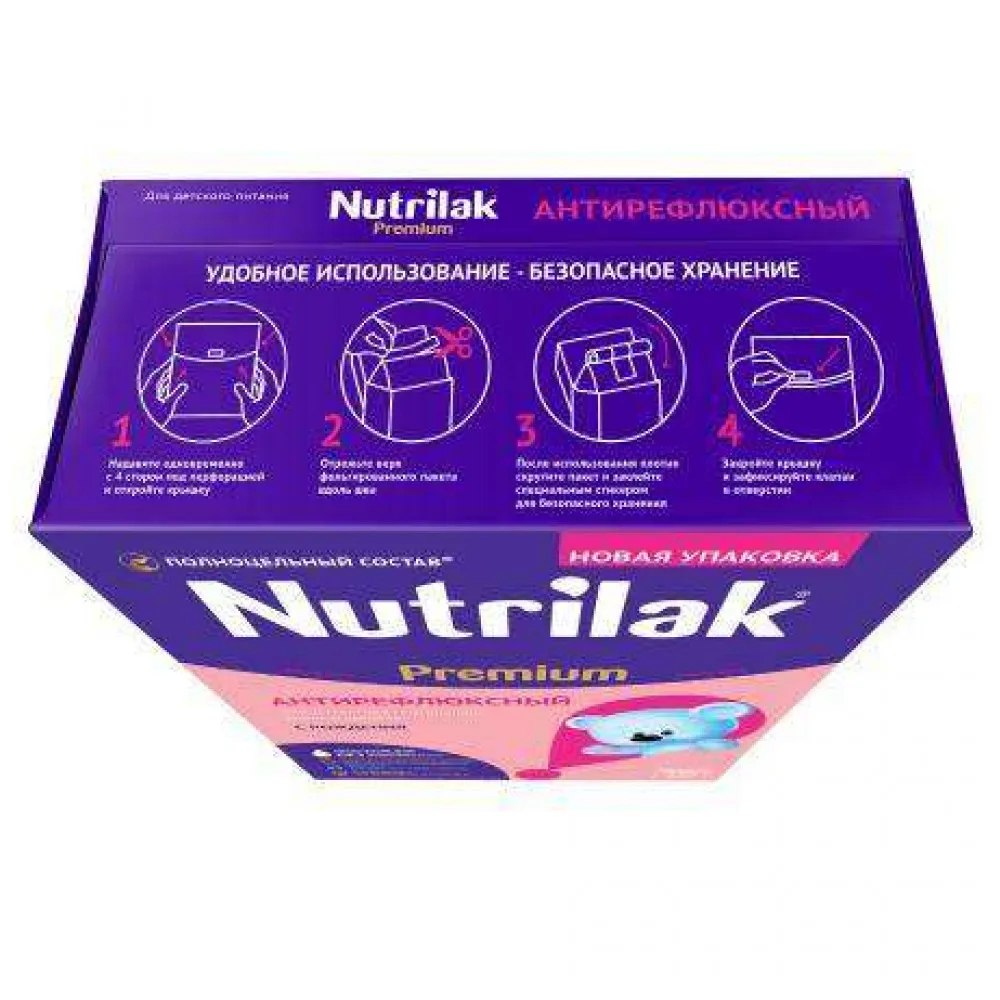 Молочная смесь Nutrilak Premium Антирефлюкс с рождения 350 гр