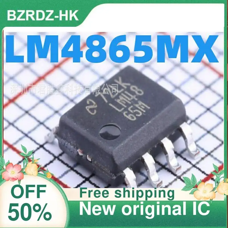 1-20PCS LM4865 Packaged SOIC-8 Audio Power Amplifier New LM4865MX