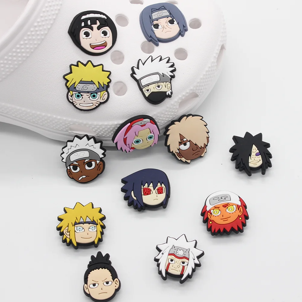 

1PCS Japanese Anime Cartoon DIY Shoe Charms Backapck Wristbands Shoe Decorate Fit Sandals Buckle Boys Kids Gift Croc Jibz