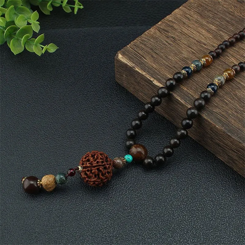 Бусины Ваджра Бодхи рудракши семена наручные мала Тибетский буддистский